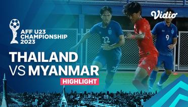 Highlights - Thailand vs Myanmar | AFF U-23 Championship 2023