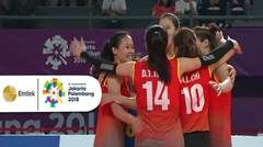 Detik-Detik Kemenangan Atlet Voli Putri Vietnam Melawan Indonesia I Asian Games 2018.