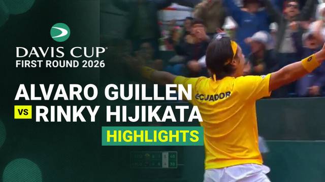 Alvaro Guillen Meza (ECU) vs Rinky Hijikata (AUS) - Highlight | Davis Cup 2026