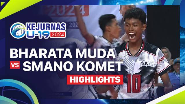Putra: Bharata Muda vs Smano Komet - Semifinal - Highlights | Kejurnas Bola Voli Antarklub U-19 2024