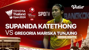 Supanida Katethong (THA) vs Gregoria Mariska Tunjung (INA) - Highlights | Toyota Thailand Open 2024 - Women's Singles