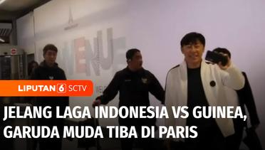 Jelang Laga Timnas U-23 Indonesia vs Guinea, Garuda Muda Tiba di Paris | Liputan 6