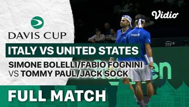 Full Match | Quarterfinal: Italy vs United States | Simone Bolelli/Fabio Fognini vs Tommy Paul/Jack Sock | Davis Cup 2022
