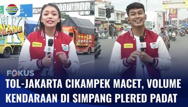 Live Report: Tol Jakarta-Cikampek Padat Merayap, Jalur Arteri Simpang Plered  | Fokus