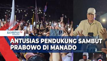 Prabowo Temui Para Pendukungnya Di Kota Manado
