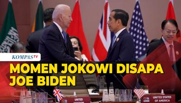 Momen Presiden Jokowi Disapa Presiden AS Joe Biden Jelang KTT G20 Dimulai
