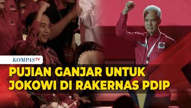 Kala Ganjar Puji Jokowi di Rakernas PDIP: Buat Saya Pribadi Beliau Adalah Mentor
