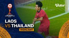 Highlight - Semifinal 2: Laos vs Thailand | AFF U-19 Championship 2022