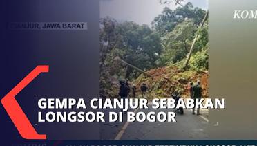 Akibat Gempa Cianjur, Jalur Bogor-Cianjur Tertimbun Longsor!