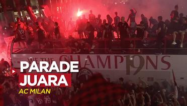 Parade Meriah AC Milan Juara Liga Italia