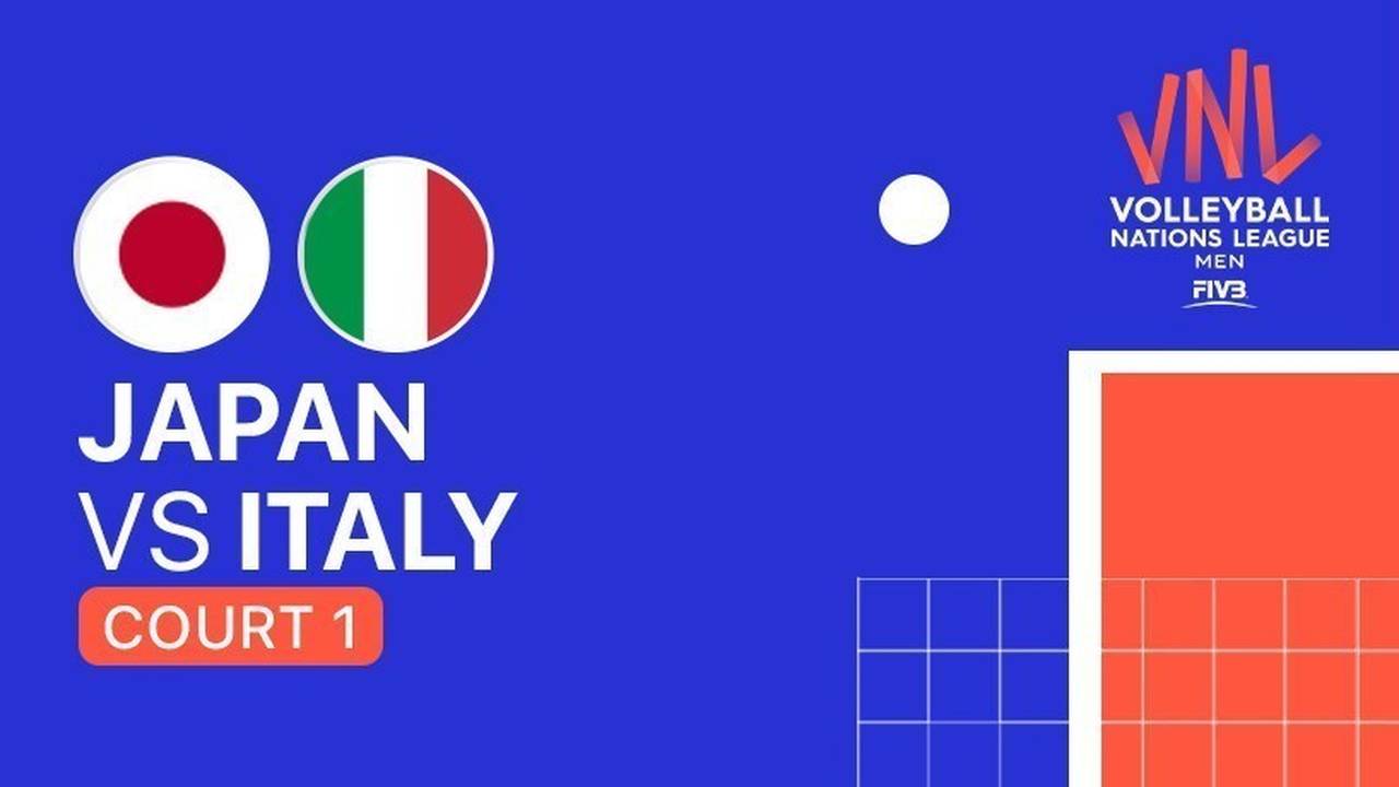 Full Match VNL MEN'S Japan vs Italy Volleyball Nations League