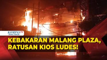 Kebakaran Hebat Hanguskan Ratusan Kios di Malang Plaza