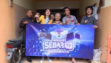 Sebar TV Surabaya - Selamat untuk Ibu Sriani yang Beruntung Mendapat TV dari Tim Debar-debar