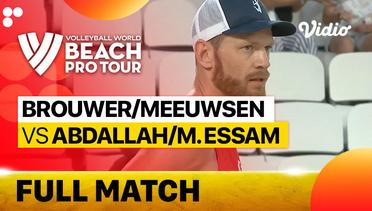 Full Match | Brouwer/Meeuwsen (NED) vs Abdallah/M. Essam (QAT) | Beach Pro Tour Elite 16 Doha, Qatar 2023