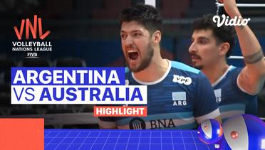 Match Highlights | Argentina vs Australia | Men's Volleyball Nations League 2022