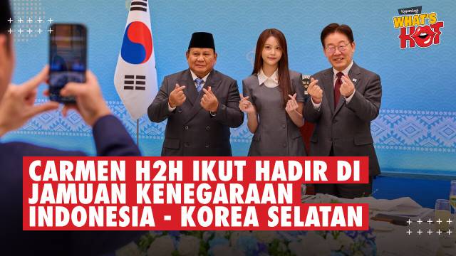Momen Carmen Hearts2Hearts Foto Bareng Presiden Prabowo & Presiden Korea Selatan Dengan Finger Heart