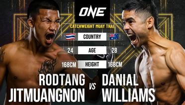 NO CROWD OR COMMENTARY Rodtang Jitmuangnon vs. Danial Williams | Full Fight