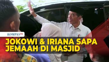 Lambaian Tangan Presiden Jokowi dan Iriana Respons Panggilan Jemaah di Istiqlal