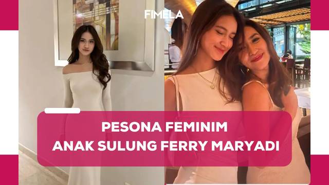 8 Pesona Harleyava Princy Putri Pertama Ferry Maryadi, Kerap Tampil Feminim dengan Dress Putih