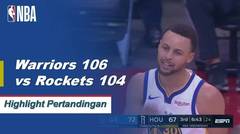 NBA I Cuplikan Pertandingan :  Warriors 106 vs Rockets 104