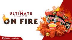 Mie Samyang Nuclear & Richeese Fire wings level 5 Challenge / Go Dok Indonesia