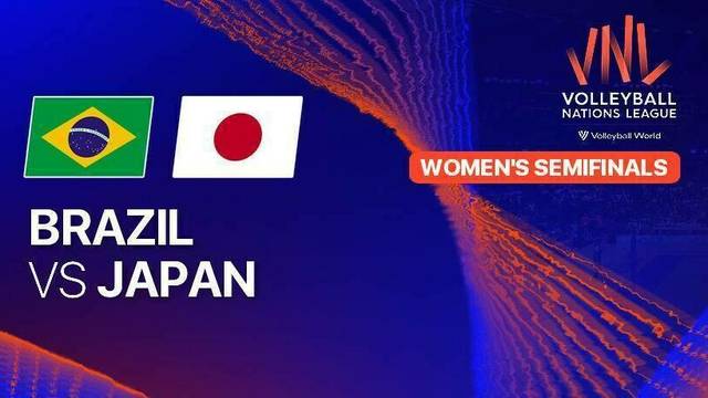 Semi Final Women: Brazil vs Japan - Full Match | Volleyball Nations League 2025