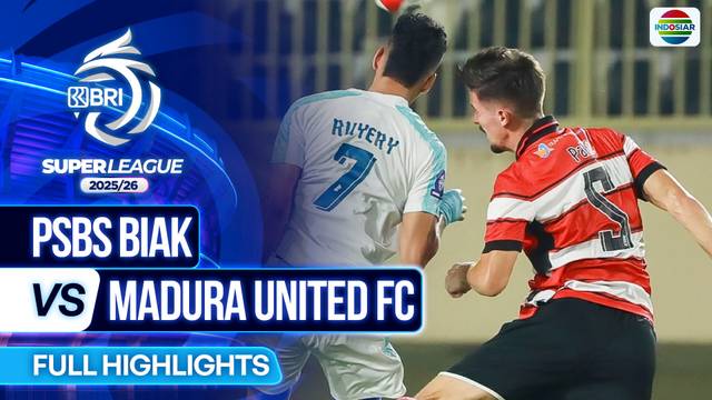 PSBS Biak VS Madura United FC - Full Highlights | BRI Super League 2025/26