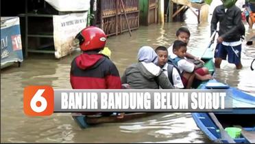 Banjir Bandung Belum Surut, Siswa Sekolah Belajar Darurat