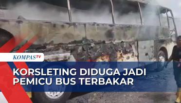 Bus Penumpang Terbakar di Kawasan Terminal Pematang Siantar, Ludes Hingga Tinggal Kerangka!