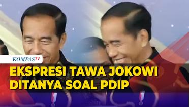Ekspresi Tawa Jokowi Jawab soal PDIP hingga Respons Terkait Penetapan Prabowo Gibran di KPU