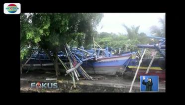 Wilayah Pesisir Lampung Selatan Porak Poranda Diterjang Tsunami - Fokus