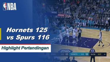 NBA I Cuplikan Pertandingan : Hornets 125 vs Spurs 116