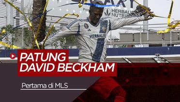 David Beckham Diabadikan LA Galaxy dalam Wujud Patung