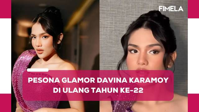 Pesona Glamor Davina Karamoy di Ulang Tahun ke-22, Tampil Elegan dengan Dress Sequin