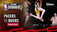 East Semifinal: Indiana Pacers vs Milwaukee Bucks - Highlights | NBA In-Season Tournament 2023