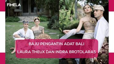 Potret Baju Pengantin Adat Bali-Modifikasi Kasual Laura Theux-Indra Brotolaras