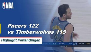 NBA I Cuplikan Pertandingan : Pacers 122 vs Timberwolves 115