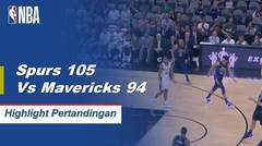NBA I Cuplikan Pertandingan : Spurs 105 vs Mavericks 94