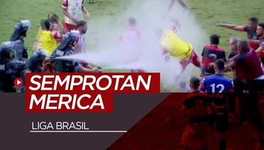 Pemain Liga Brasil Berkelahi, Semprotan Merica Jadi Solusi