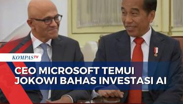 Pertemuan Jokowi dengan CEO Microsoft di Istana Negara, Bahas Rencana Investasi AI