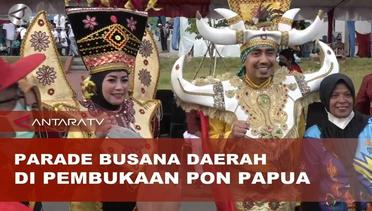Parade busana daerah di pembukaan PON Papua