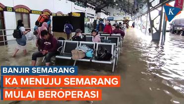 Sempat Lumpuh Karena Banjir Perjalanan KA Menuju Semarang Mulai Normal