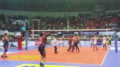 Best Moment Volleyball Jakarta Garuds VS Jakarta Pertamina Energi | Saling Balas Serangan Tajam