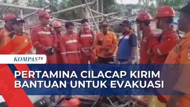 Pertamina Cilacap Kirim 8 Personel dan 2 Mesin Penyedot Air untu Evakuasi Petambang yang Terjebak
