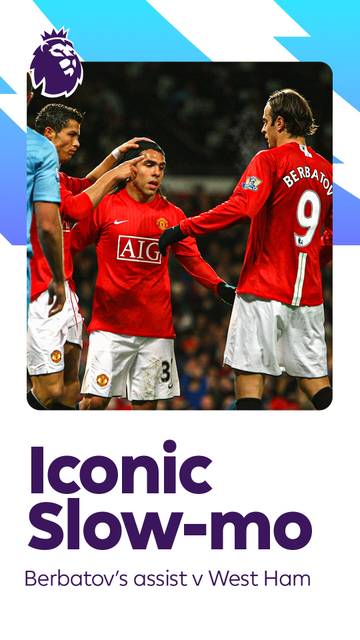 Assist gemilang Berbatov kontra West Ham dalam mode slow-motion | Premier League 2025/26