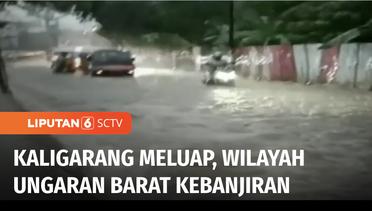 Derasnya Luapan Air Kaligarang Kabupaten Semarang Memutus Akses Jalan | Liputan 6