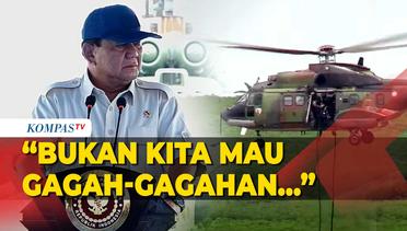 Sambutan Menhan Prabowo di Penyerahan Helikopter Angkut Berat H225M ke TNI