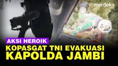 Momen Tegang Aksi Heroik Pasukan Khusus TNI AU Evakuasi Jenderal Polisi Jambi