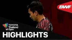 Match Highlight | Mohamad Ahsan/Hendra Setiawan (Indonesia) 2 vs 0 Ben Lane/Sean Vendy (Inggris) | BWF Toyota Thailand Open 2021