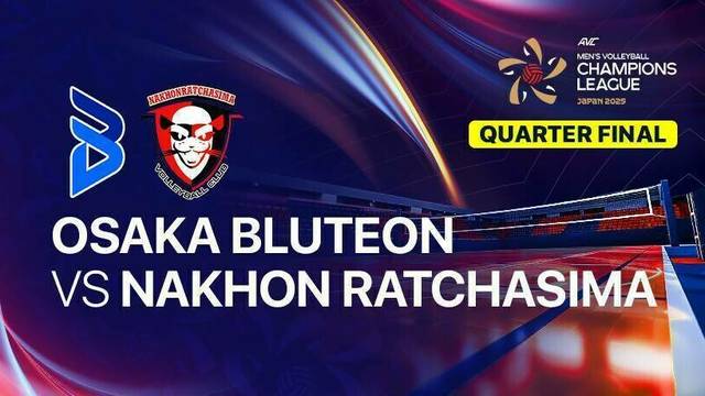 Osaka Bluteon vs Nakhon Ratchasima Qmin VC - Full Match | AVC Men's Volleyball Champions League